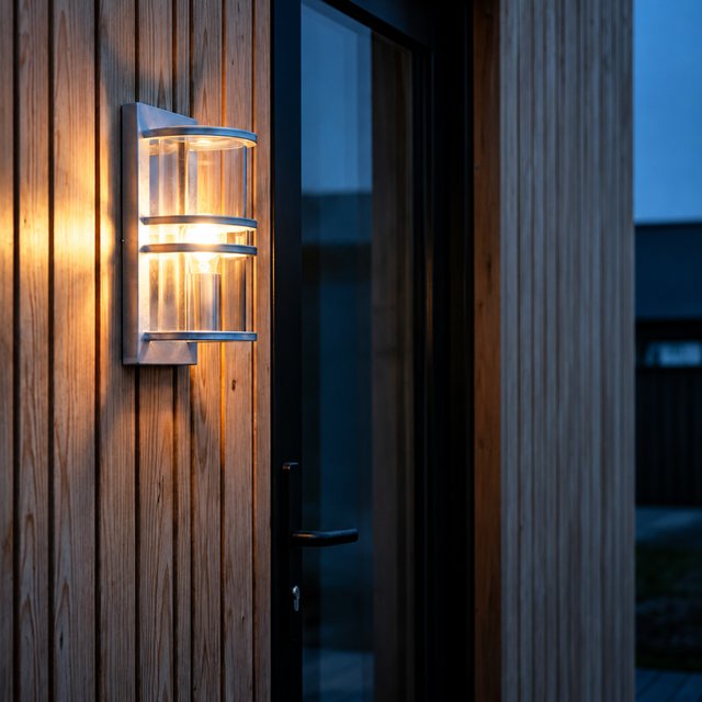 Ytterholmen utelampe vegg IP54 30cm stål 1