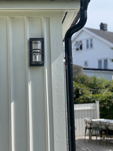 Ytterholmen utelampe vegg IP54 30cm grå, bilde 5 av 8