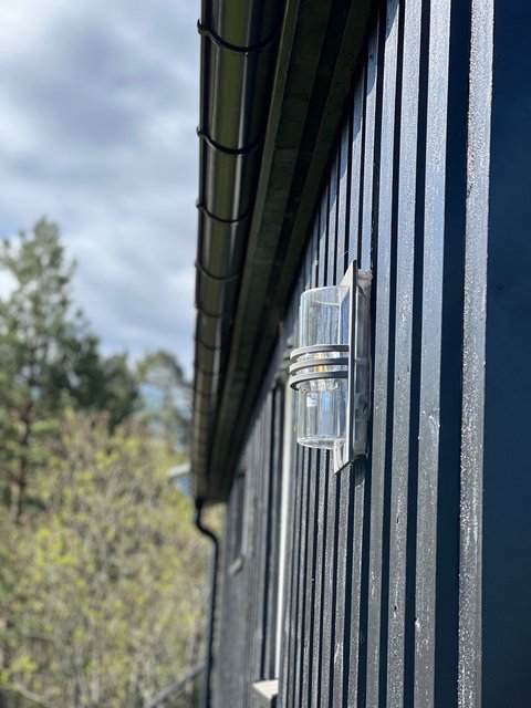 Skrova utelampe vegg IP54 30cm stål, bilde 5 av 6