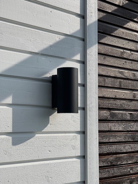 Brussel utelampe vegg IP44 23cm grå, bilde 5 av 9
