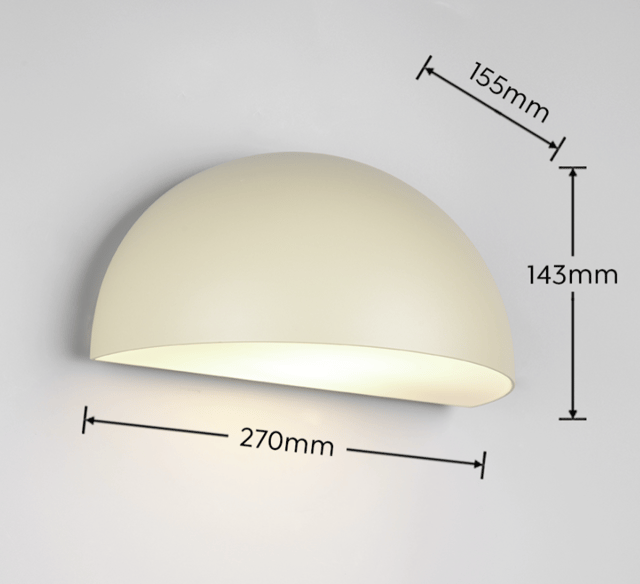 Maas utelampe vegg IP44 27cm beige, bilde 2 av 2