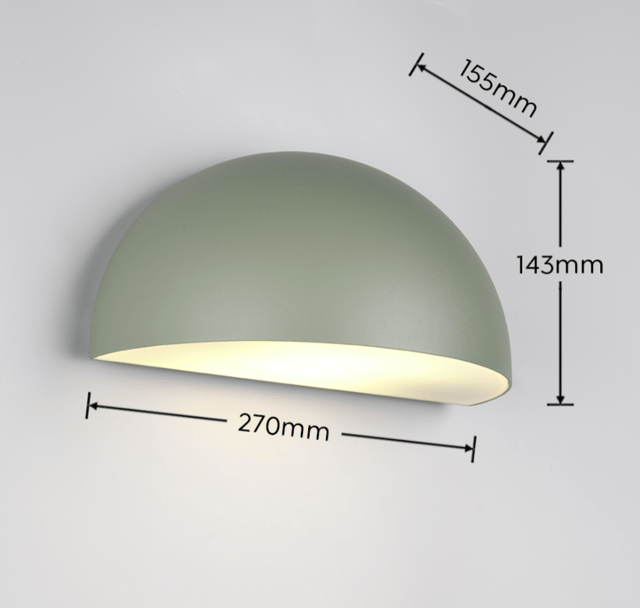 Maas utelampe vegg IP44 27cm grønn, bilde 2 av 2