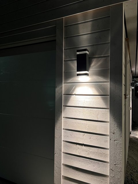 København II utelampe vegg IP44 26,5cm sort 4