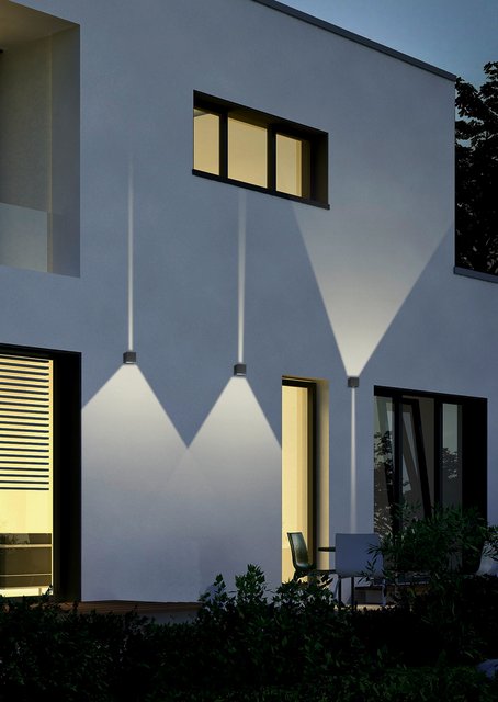 Adaja LED utelampe vegg IP54 8cm grå, bilde 3 av 3