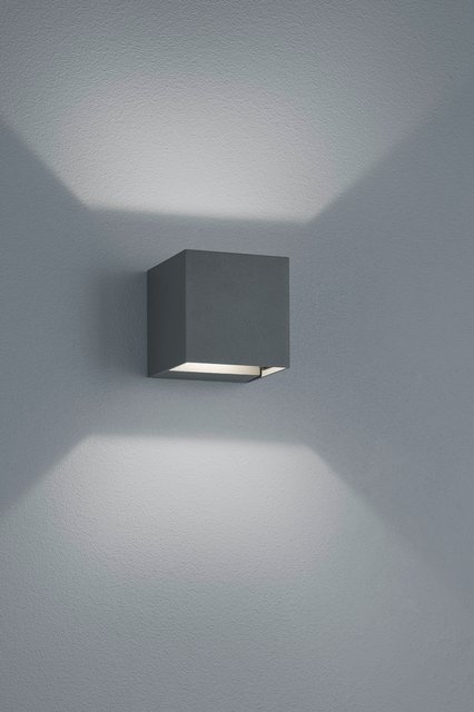 Adaja LED utelampe vegg IP54 8cm grå, bilde 2 av 3