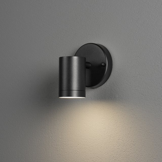 Modena LED utelampe vegg ned sort 2