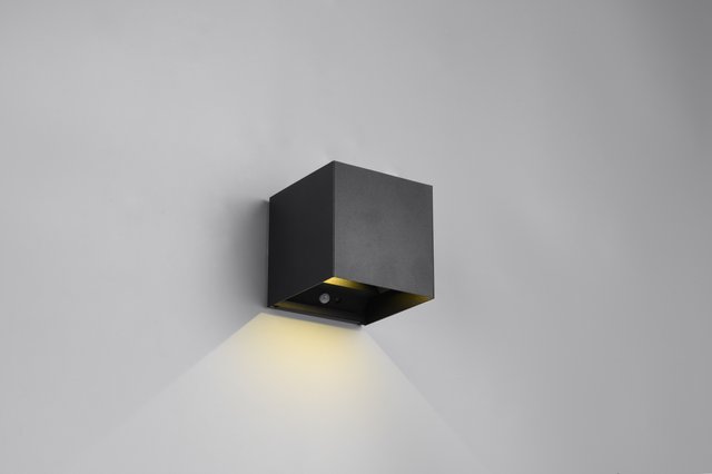 Talent LED oppladbar vegglampe IP44 10cm sort 3