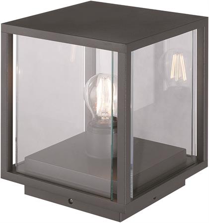 Bore Mark III utelampe stolpe IP54 24,5cm grå, bilde 3 av 4