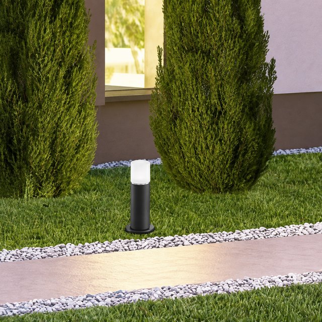 Hoosic utelampe stolpe IP44 30cm grå, bilde 1 av 2