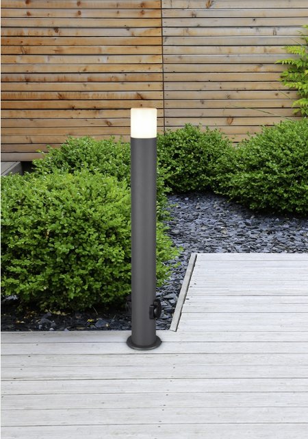 Hoosic utelampe stolpe IP44 80cm grå, bilde 3 av 3