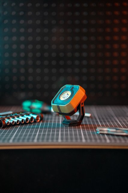 Power mini LED oppladbar arbeidslampe IP65 grønn 3