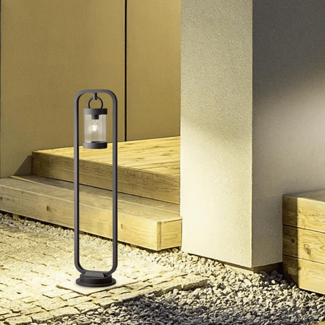 Sambesi utelampe stolpe IP44 100cm grå, bilde 1 av 3