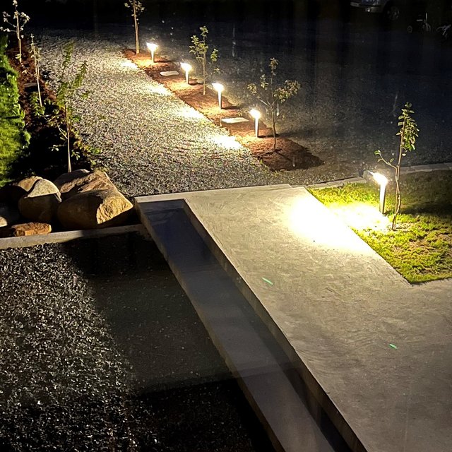 Pearl LED utelampe stolpe IP54 50cm grå 1
