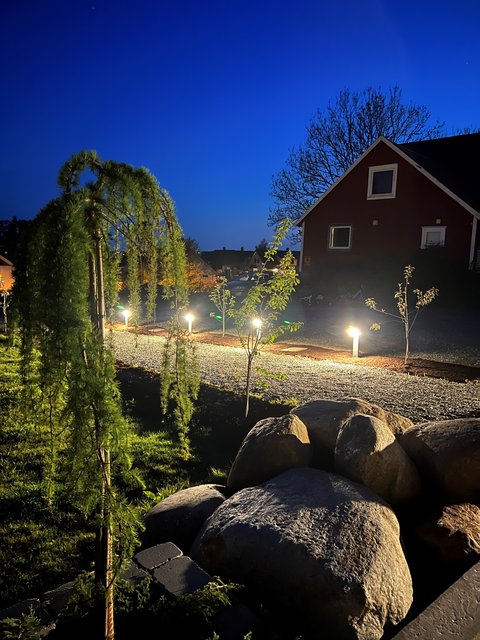 Pearl LED utelampe stolpe IP54 50cm grå 2