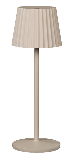 Stella Garden LED oppladbar utelampe bord IP65 38cm beige 4