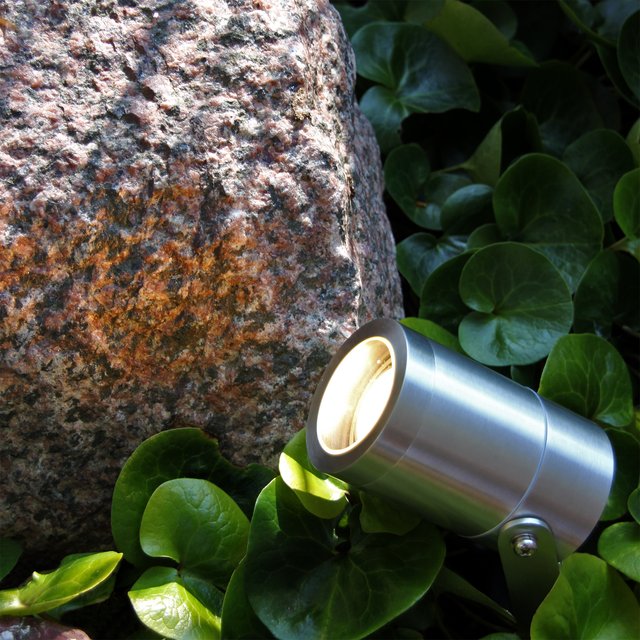 Luna LED utelampe spot IP65 stål, bilde 1 av 6