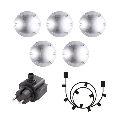 Zenit Duo LED utelampe 5pk. IP67 stål 4