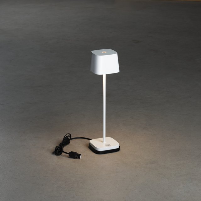 Capri mini utelampe bord IP54 hvit 3