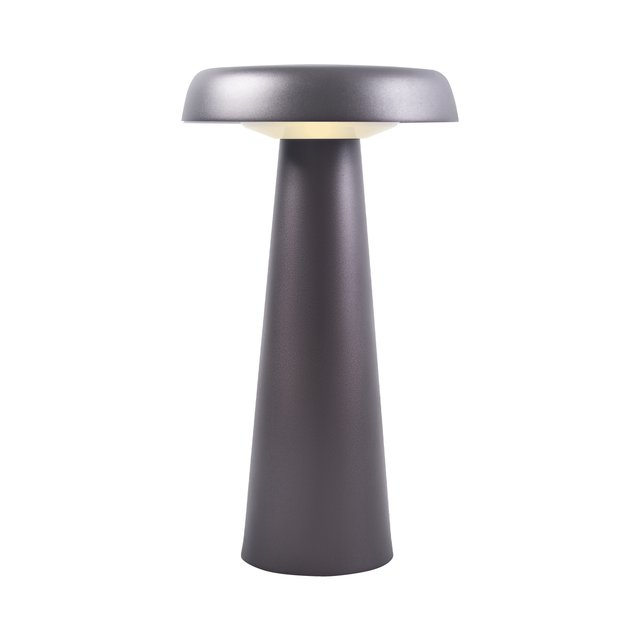Arcello LED bordlampe oppladbar IP54 grå 2