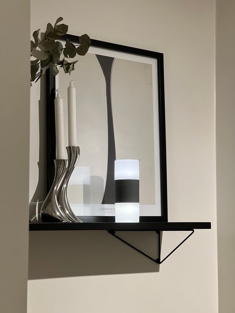 Iver LED batteridrevet utelampe bord IP44 16,6cm grå 4