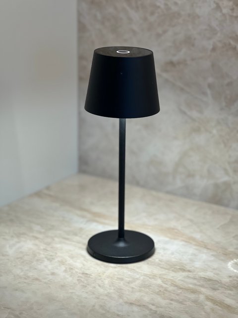 Mai LED oppladbar utelampe bord IP65 29cm sort 3