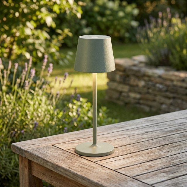 Mai LED oppladbar utelampe bord IP65 29cm grønn 1