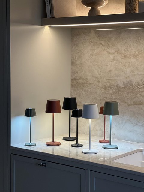 Mai LED oppladbar utelampe bord IP65 29cm grønn 3