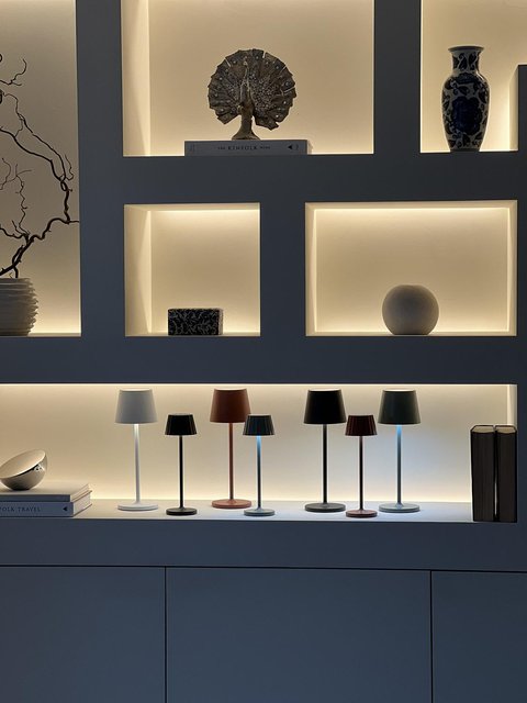 Mai LED oppladbar utelampe bord IP65 29cm grønn 4