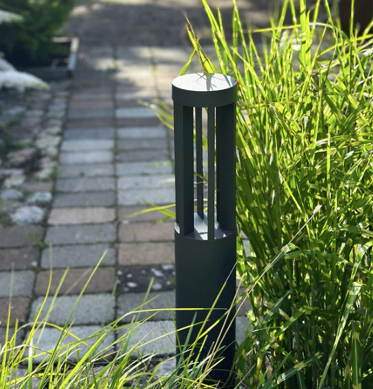 Helix utelampe stolpe IP65 73cm grå 3