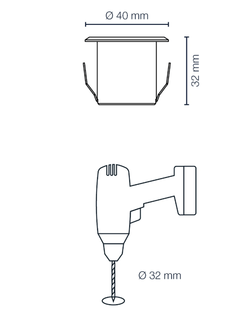 Dexter LED utelampe IP65 10pk. stål, bilde 7 av 7