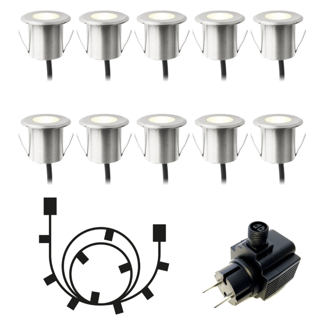 Dexter LED utelampe IP65 10pk. stål 2