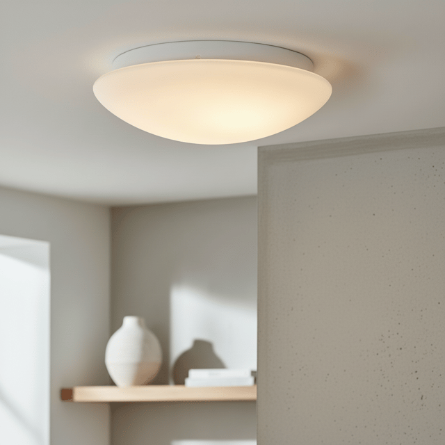 Abby plafond baderomslampe IP44 23cm hvit, bilde 1 av 2