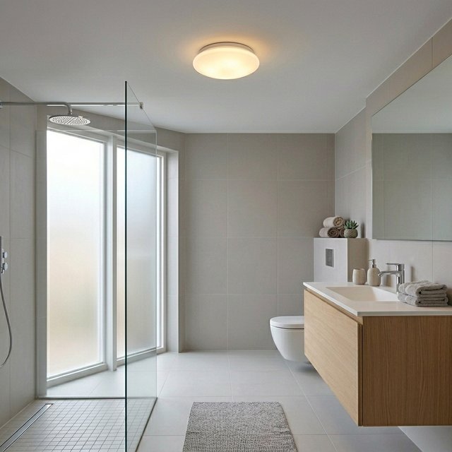 Cam plafond baderomslampe IP44 30cm hvit, bilde 1 av 5