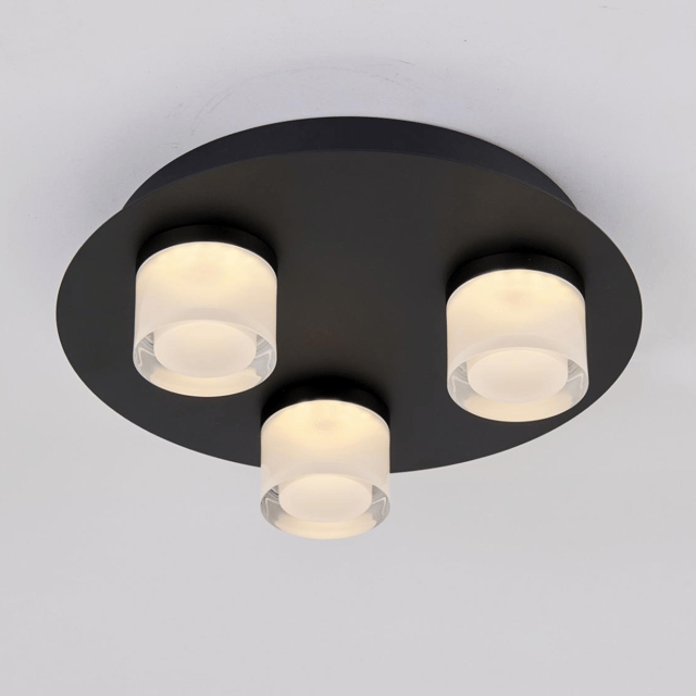 Vilmer LED plafond baderomslampe IP21 32cm sort, bilde 1 av 2