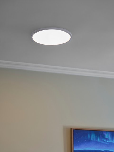 Slim LED plafond taklampe IP44 29cm hvit, bilde 4 av 4