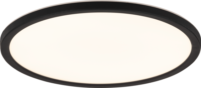 Slim LED plafond taklampe IP44 29cm sort, bilde 2 av 4