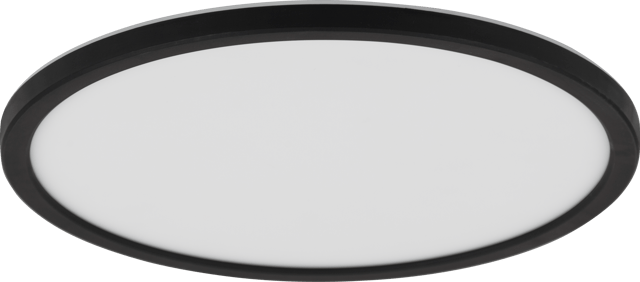 Slim LED plafond taklampe IP44 29cm sort, bilde 3 av 4