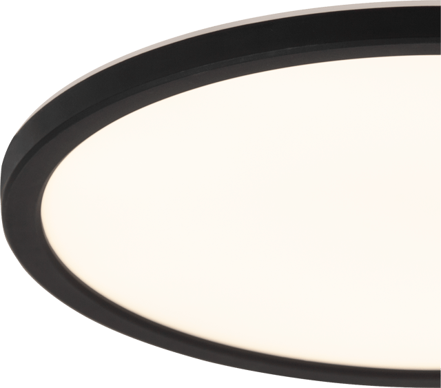 Slim LED plafond taklampe IP44 29cm sort, bilde 4 av 4