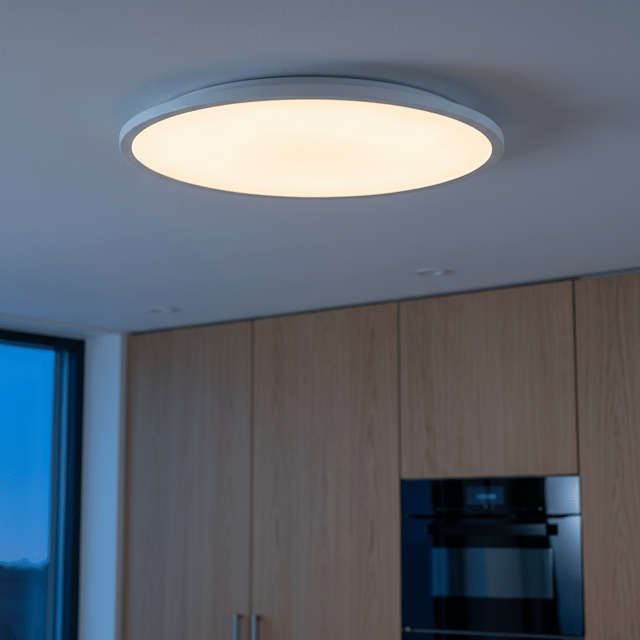 Slim LED plafond taklampe IP44 54cm hvit, bilde 1 av 4