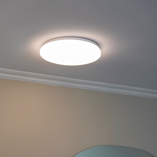 Edda LED plafond taklampe IP44 32cm hvit, bilde 1 av 5