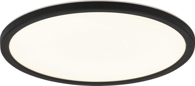 Slim LED plafond IP44 42cm sort 2