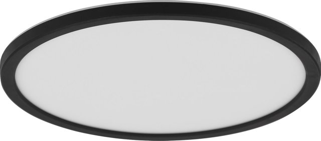 Slim LED plafond IP44 42cm sort 3