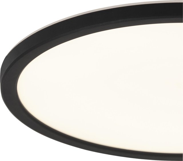 Slim LED plafond IP44 42cm sort 4
