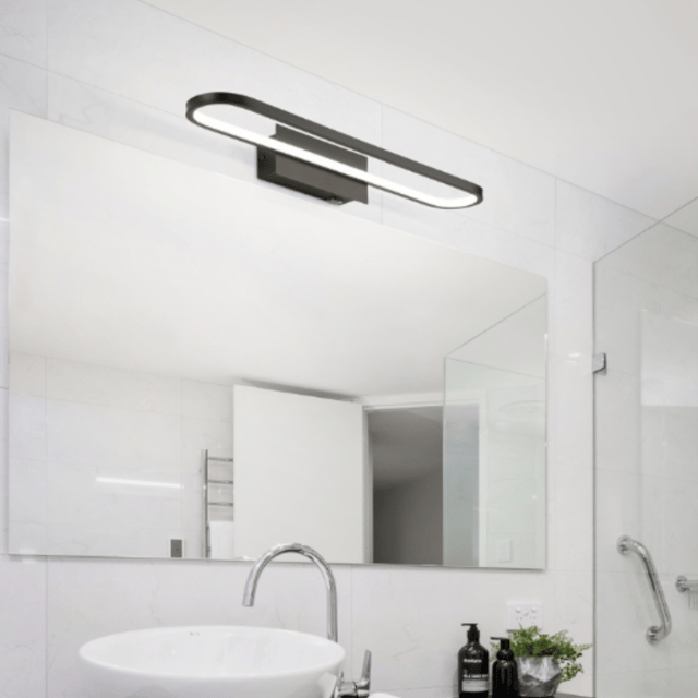 Gianni LED vegg baderomslampe IP44 60cm sort 1