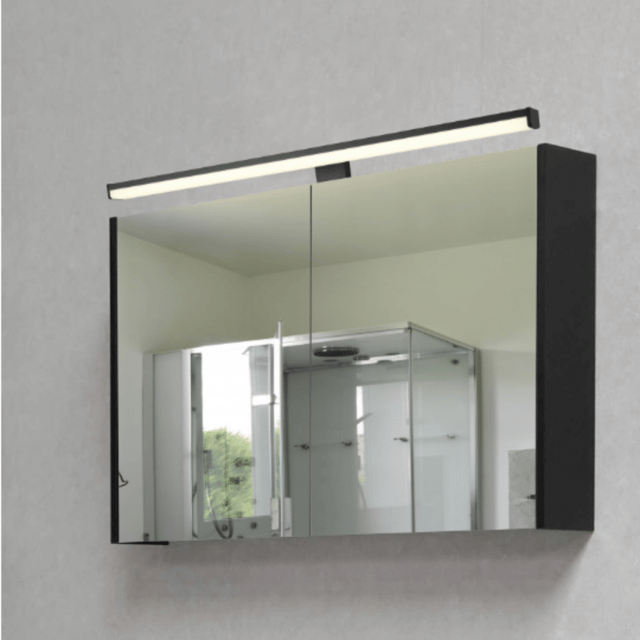 Lino LED vegg baderomslampe IP44 40cm sort 1