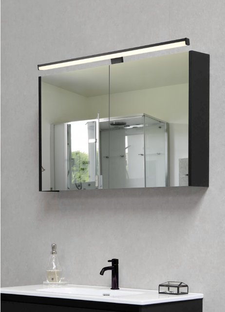 Lino LED vegg baderomslampe IP44 40cm sort, bilde 8 av 8