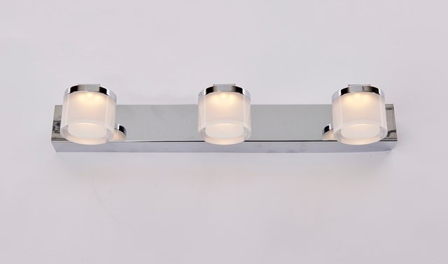 Vilmer LED vegg baderomslampe IP21 48cm krom, bilde 2 av 2