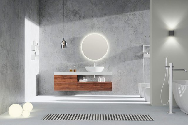Luna speil med LED lys baderom IP44 60cm 2