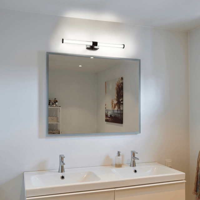 Jessy Duo LED vegg baderomslampe IP44 65cm sort 2