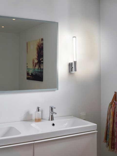 Jessy LED vegg baderomslampe 41,5cm IP44 krom, bilde 6 av 6